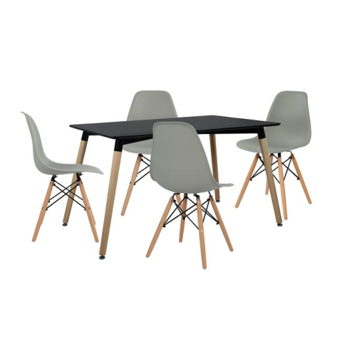 Seturi de sufragerie - Set Dining Table 5 pieces with Table and 4 chairs HM102229 120x80x73 cm