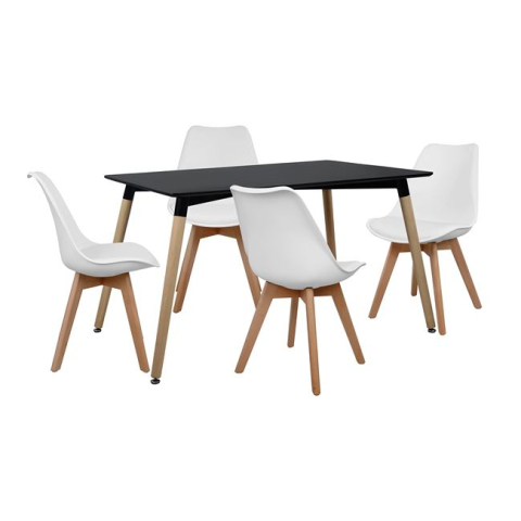 Seturi de sufragerie - Set Dining Table 5 pieces with Table and 4 chairs HM10230 120x80x73 cm