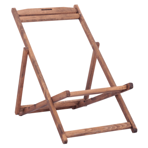 Sezlong-uri - SEZLONG WITHOUT ARMS LIMNOS BEECH WOOD IN WALNUT SHADE HM5798.01