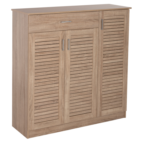 Dulapuri pentru pantofi - SHOE CABINET PROBY HM9607.02 MELAMINE IN SONOMA 120x37,5x121,5Hcm.