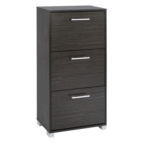 Dulapuri pentru pantofi - Shoe Cabinet Wooden HM2221.01 Zebrano 3Places 62x24x110