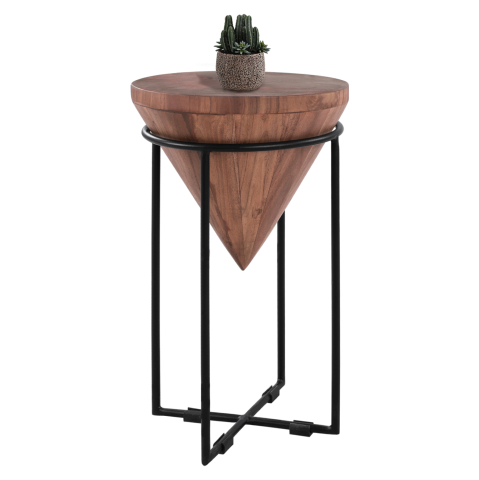 Masute de cafea - Side coffee table HM8217.11 solid acacia trunk Φ31X53Η