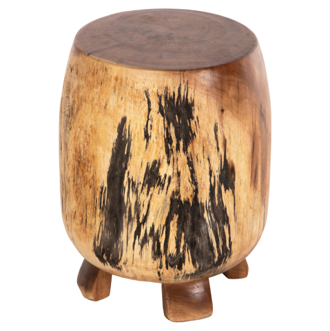 Masute de cafea - SIDE STOOL BOZZO HM9762 SUAR WOOD IN NATURAL Φ34x46Hcm.