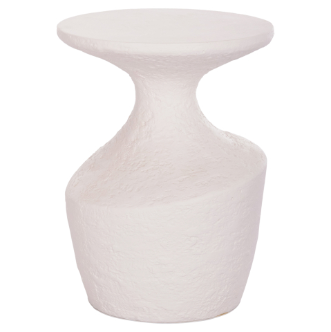 Interior - SIDE TABLE REBON HM18156.02S FIBER CEMENT IN WHITE--Φ27.5x50Hcm