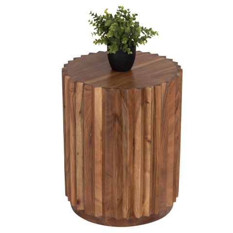 Masute de cafea - SIDE TABLE ROUND SEDGE HM9696 SOLID ACACIA-NATURAL COLOR Φ40x50Hcm.