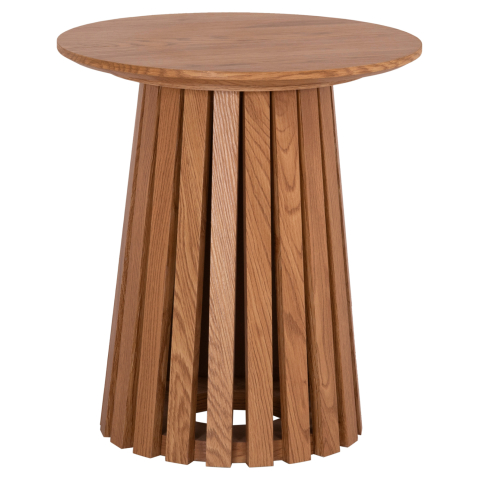 Interior - SIDE TABLE TALBERT HM18025 MDF IN NATURAL WOOD COLOR Φ45x50,5Hcm.