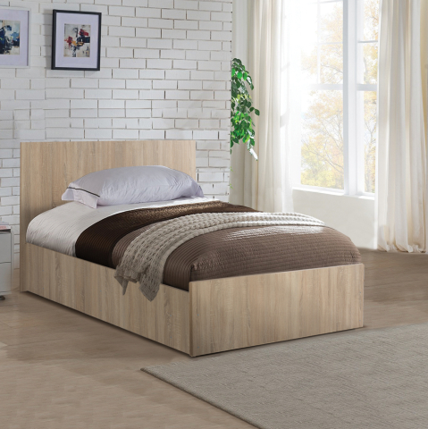 Paturi - SINGLE BED 90X200 SONOMA OAK HM2433.01