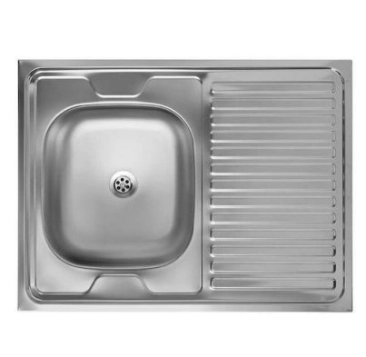 Mobilier de bucatarie - SINK WITH 1 BOWL HM18319 STAINLESS STEEL- SILVER INOX 80x60x16.5Hcm.