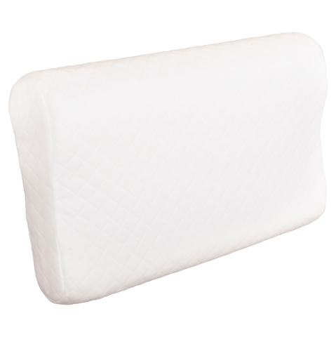 Perne - SLEEPING PILLOW BEZEL HM673 MEMORY FOAM-WHITE FABRIC 55x32Hcm.
