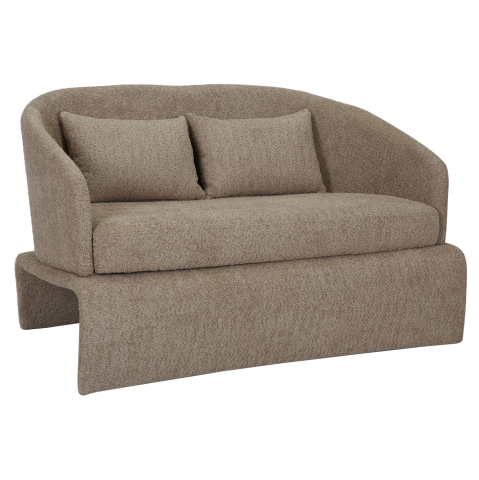 Canapele de colt - SOFA 2-SEATER BEVY2 HM9678.03 BEIGE BOUCLE FABRIC-METAL FRAME 128x72x74Hcm.