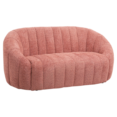 Canapele de colt - SOFA 2-SEATER MOBY HM9595.02 PINK BOUCLE FABRIC 148x83x66Hcm.