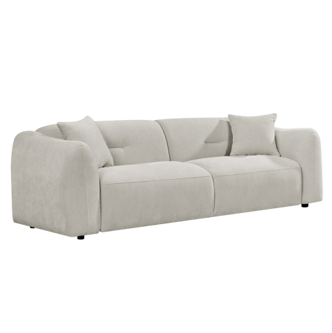 Interior - SOFA 3-SEATER JUNOA HM3333.02 ECRU FABRIC 228x89x74Hcm.