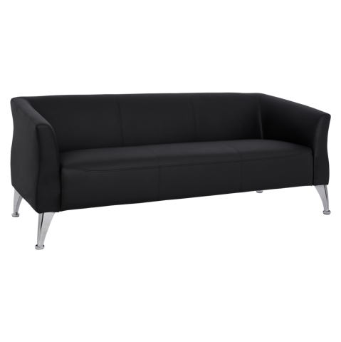 Interior - Sofa 3 seater Kiana HM3122.31 Black PU 180x75x71 cm