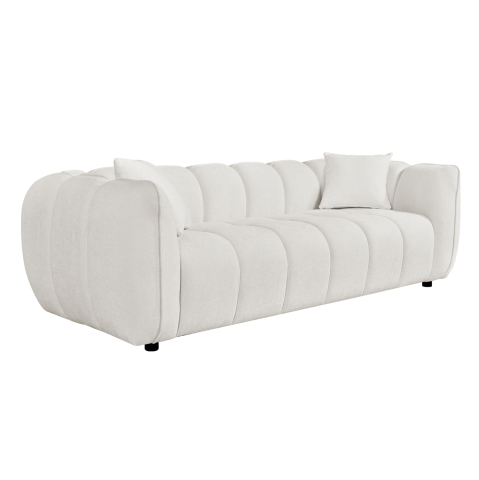Interior - SOFA 3-SEATER LYKKE HM3323.02 ECRU FABRIC 229x89x70Hcm.