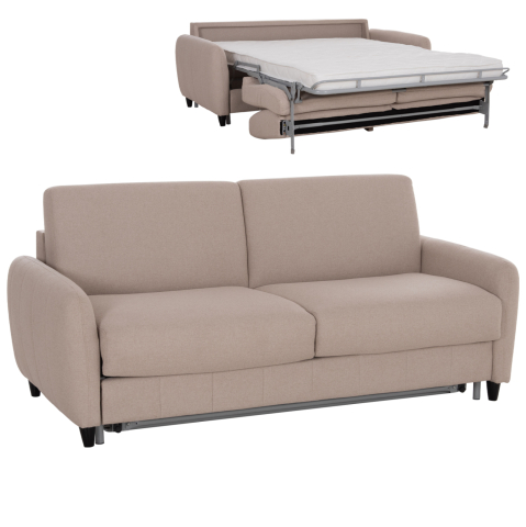 Interior - SOFABED WITH FOLDABLE MATTRESS ETUDINE HM3311.02 BEIGE FABRIC 190x98x90Hcm