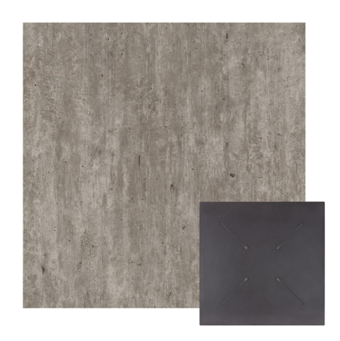Blaturi HPL - SQUARE HPL TABLETOP HM5839.37 CONCRETE 80x80cm.