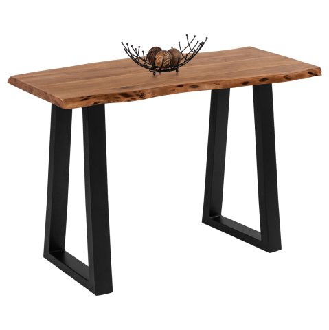 Interior - Stand Bar Montana from solid acacia wood Thickness 4cm HM8463.11 120x50x96 cm