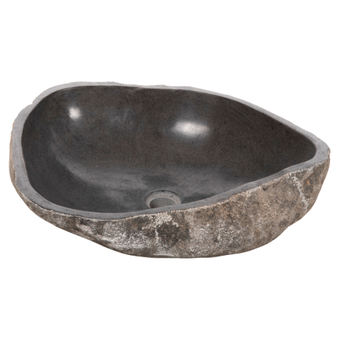 Chiuvete - STONE SINK CARVED GREY COLOR 55x44x16Ηcm. HM4193