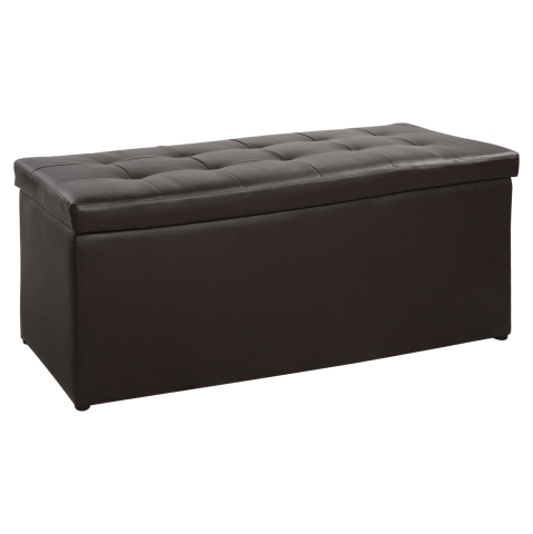 Interior - Stool 121x51x50cm with storage space Triscube PU Brown HM223.03