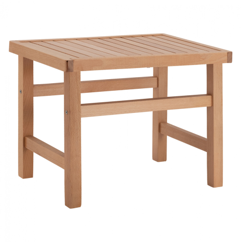 Taburete - STOOL-COFFEE TABLE KOLI HM11499.03 NATURAL COLOR IMPREGNATED 60x40x45Hcm