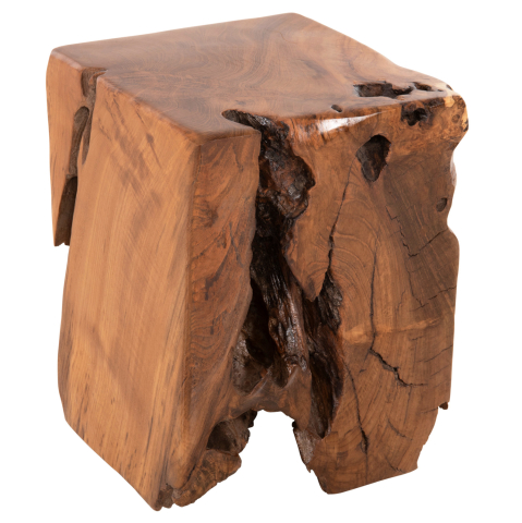 Masute de cafea - STOOL LOW HEIGHT KUMO HM7893 SOLID TEAK WOOD IN NATURAL COLOR 30X30X40Hcm.