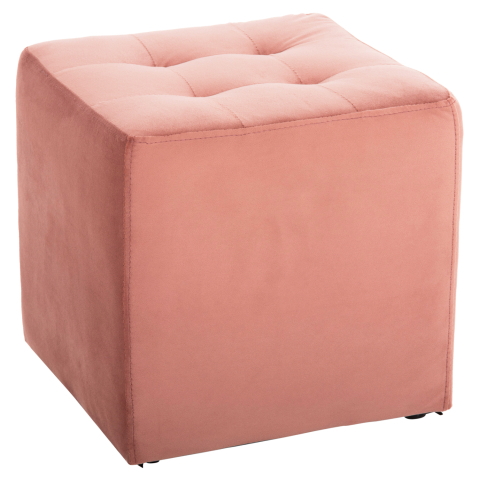 Taburete - STOOL PUNK HM264.12 DUSTY PINK VELVET 39Χ39Χ36Hcm.