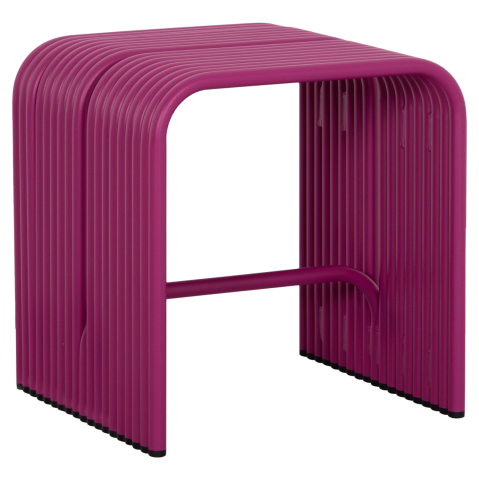 Taburete - STOOL SERIES INTREPID HM6325.05 ALUMINUM IN PURPLE COLOR 40x38x42.5Hcm.
