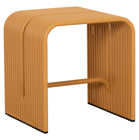 Taburete - STOOL SERIES INTREPID HM6325.06 ALUMINUM IN MUSTARD YELLOW COLOR 40x38x42.5Hcm.