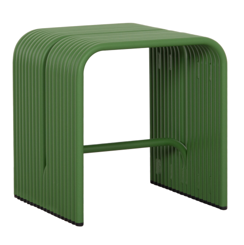 Taburete - STOOL SERIES INTREPID HM6325.07 ALUMINUM IN GREEN COLOR 40x38x42.5Hcm.