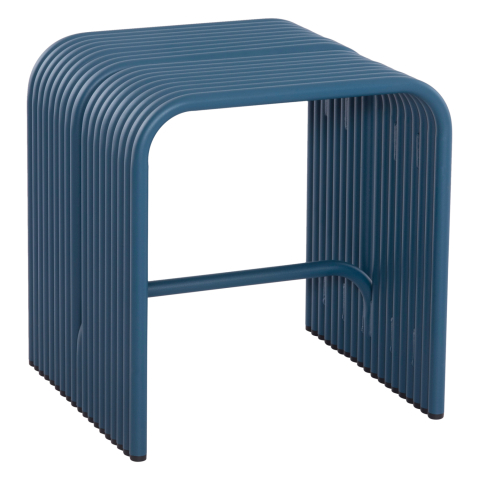 Taburete - STOOL SERIES INTREPID HM6325.08 ALUMINUM IN BLUE COLOR 40x38x42,5Hcm.