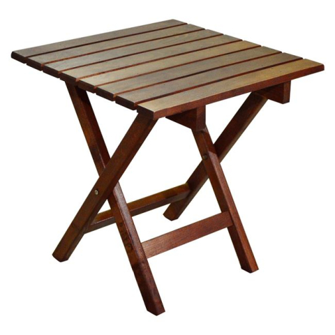 Mese - Stool-Table auxiliary Walnut 402 Koli 40x40 Foldable HM288.02 40x40x45 cm