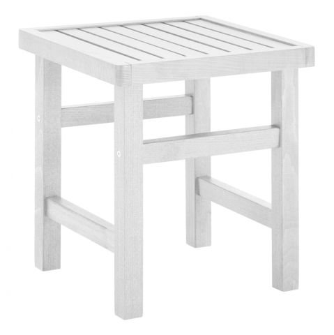 Taburete - Stool-Table auxiliary White Soaking Koli 40X40X45cm HM289.01