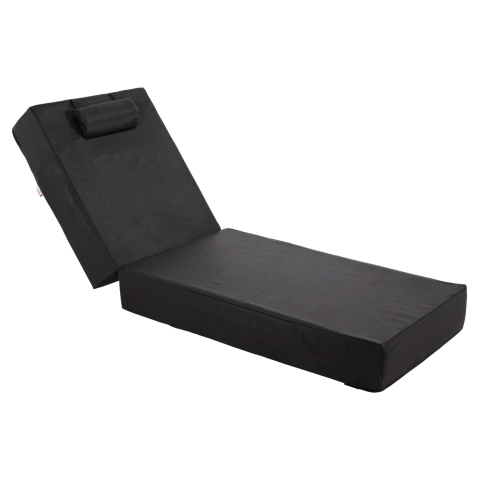Perne - SUNBED CUSHION TEXTLINE SIFNOS BLACK HM11761.01 200(120+80)x70x20Hcm.