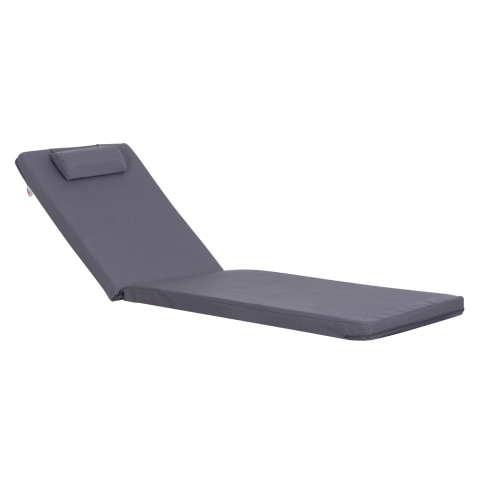 Perne - SUNBED CUSHION WITH HEADREST SIFNOS HM11234.31T - TEXTILENE 600g/m2 2x1 - GREY