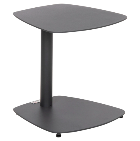 Mese - SUNBED SIDE TABLE CARET HM6563.01 ALUMINUM IN GREY 40x39x42Hcm.