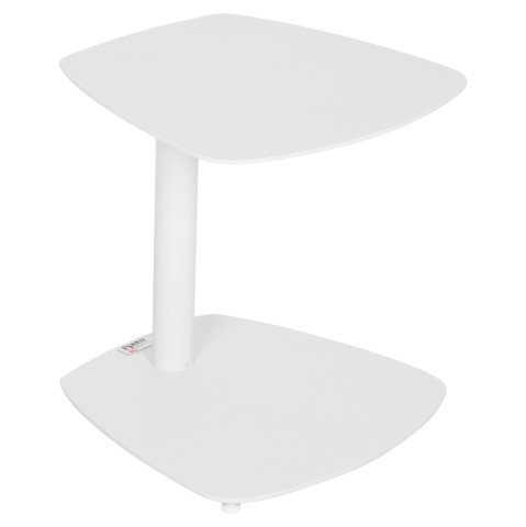 Mese - SUNBED SIDE TABLE CARET HM6563.02 ALUMINUM IN WHITE 40x39x42Hcm.