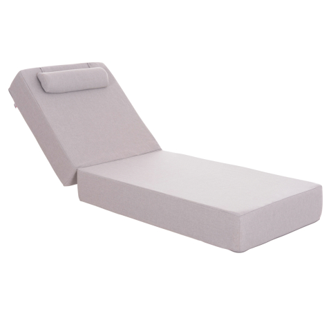 Perne - SUNLOUNGER CUSHION KIHEI HM21094.01 OLEFIN IN LIGHT GREY WITH FOAM FILLING 198x70x20Hcm.