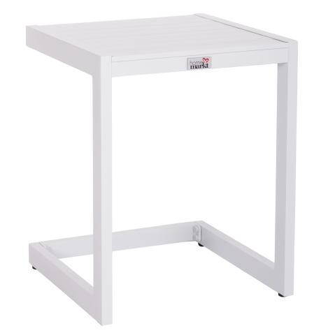 Mese - SUNLOUNGER SIDE TABLE BELLING HM6274.01 ALUMINUM IN WHITE 42x43x53Hcm.