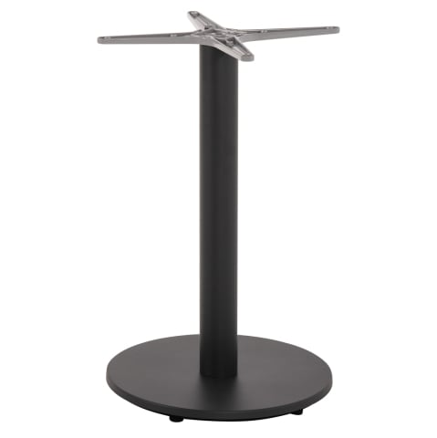 Baze pentru mese - TABLE BASE ALUMINUM HM476.20 ROUND IN GREY 48x48cm CROSS Φ45Χ72Hcm.