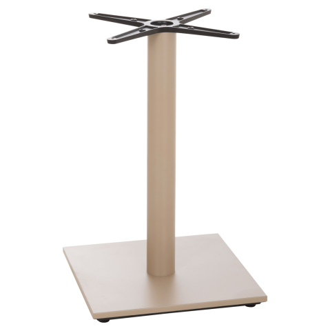 Baze pentru mese - TABLE BASE HM438.25 METAL IN CAPPUCCINO MATTE-HEIGHT ADJUSTERS 46x46x72Hcm.