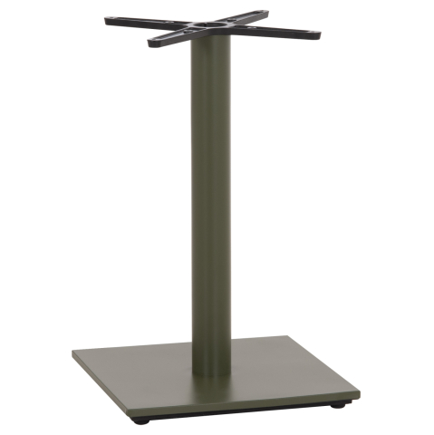 Baze pentru mese - TABLE BASE HM438.28 METAL IN GREEN-HEIGHT ADJUSTERS 46x46x72Hcm.