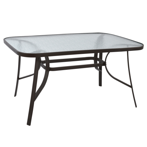 Mese - Table Bruno Metallic Brown 140Χ80Χ72 HM5106.02