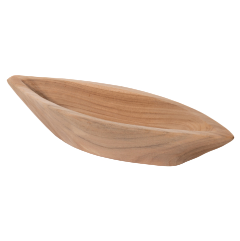 Decoratiuni pentru masa - TABLE DECOR BOWL HM9633 MADE OF TEAK WOOD 40x6x13Hcm.
