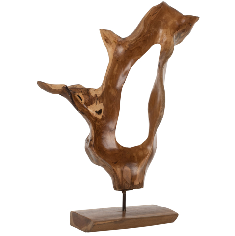 Decoratiuni pentru masa - TABLE DECOR HM7713 SOLID TEAK WOOD NATURAL 26Χ16Χ70H