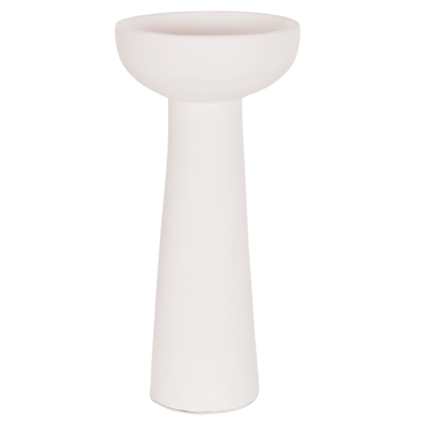 Decoratiuni - TABLE DECORATIVE VASE LEKKAN HM4664.02L TERRACOTA IN WHITE--Φ18x38Hcm.