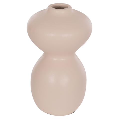 Decoratiuni - TABLE DECORATIVE VASE NELLY HM4669.02 TERRACOTA IN CREAM WHITE--Φ22x35Hcm.