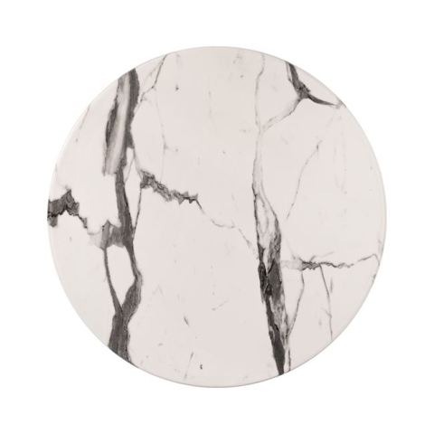 Desktopuri Werzalit - Table Desktop Werzalit '60cm Marble White-Grey 5647 HM5227.11