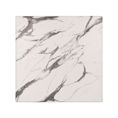 Desktopuri Werzalit - Table Desktop Werzalit 60x60 Marble White-Grey 5657 HM5229.11