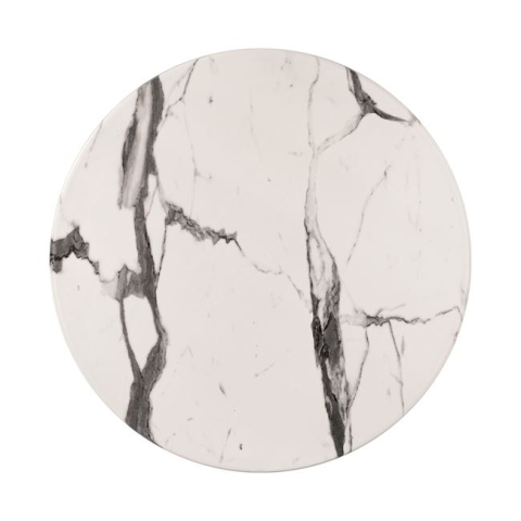 Desktopuri Werzalit - Table Desktop Werzalit '70cm Marble White-Grey 5657 HM5228.11