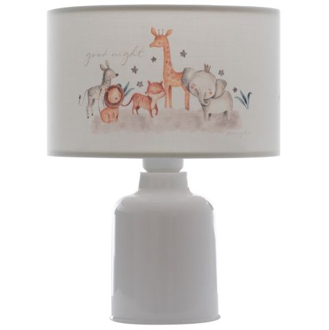 Lampi de birou - TABLE LAMP BALOO HM7577.06 KID'S ROOM FABRIC CYLINDRICAL "CAP" Φ24x32H